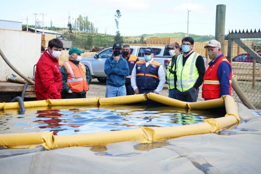 Delegado Prieto destacó el trabajo público-privado en la prevención y el combate de incendios forestales en la Región del Maule