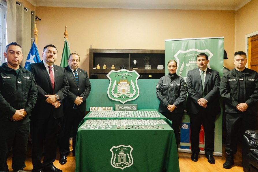 Delegado Prieto destaca contundente allanamiento en penal de Talca con incautación de distintos tipos de droga