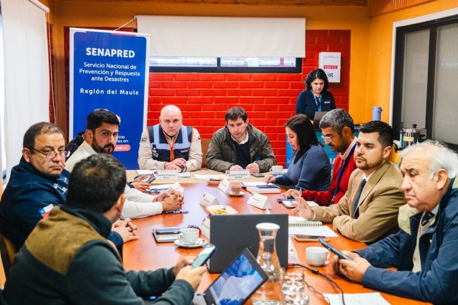 Autoridades refuerzan coordinación ante sistema frontal que afecta al Maule