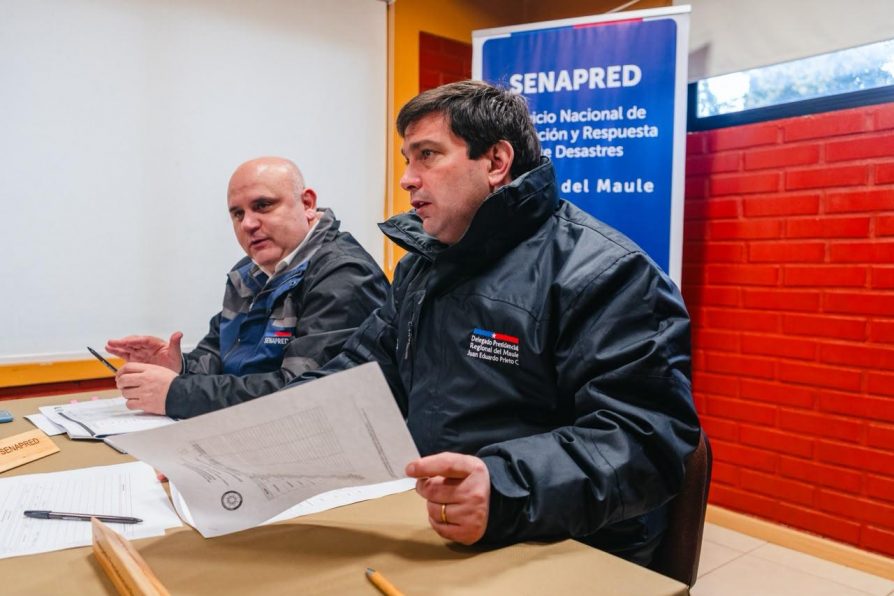 Mesa técnica regional coordina despliegue preventivo ante nuevo sistema frontal que afectaría al Maule